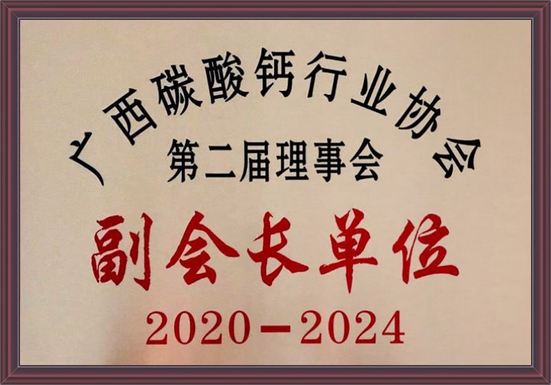 广西碳酸钙行业协会副会长单位